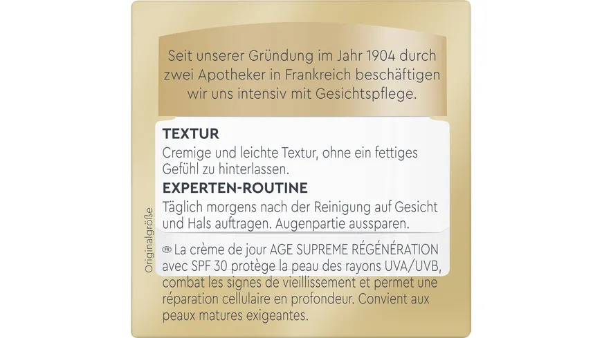 DIADERMINE Age Supreme Tagespflege Regeneration LSF 30 50 ml