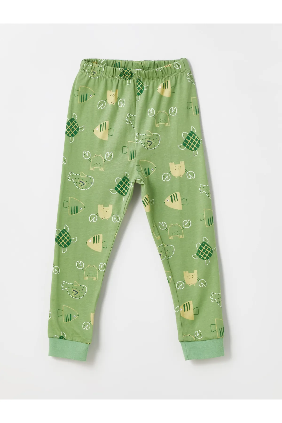 LC Waikiki  Bedrucktes Pyjama-Set für Babys mit Rundhalsausschnitt und langen Ärmeln, 2-teilig