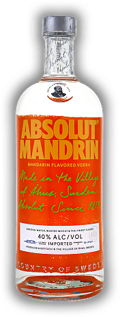 Absolut Mandrin Vodka 1,0 Liter Absolut Mandrin Vodka 1,0 Liter Absolut Vodka mit Mandarinen und Orangen aromatisiert. 1	 Liter - Vol 40%