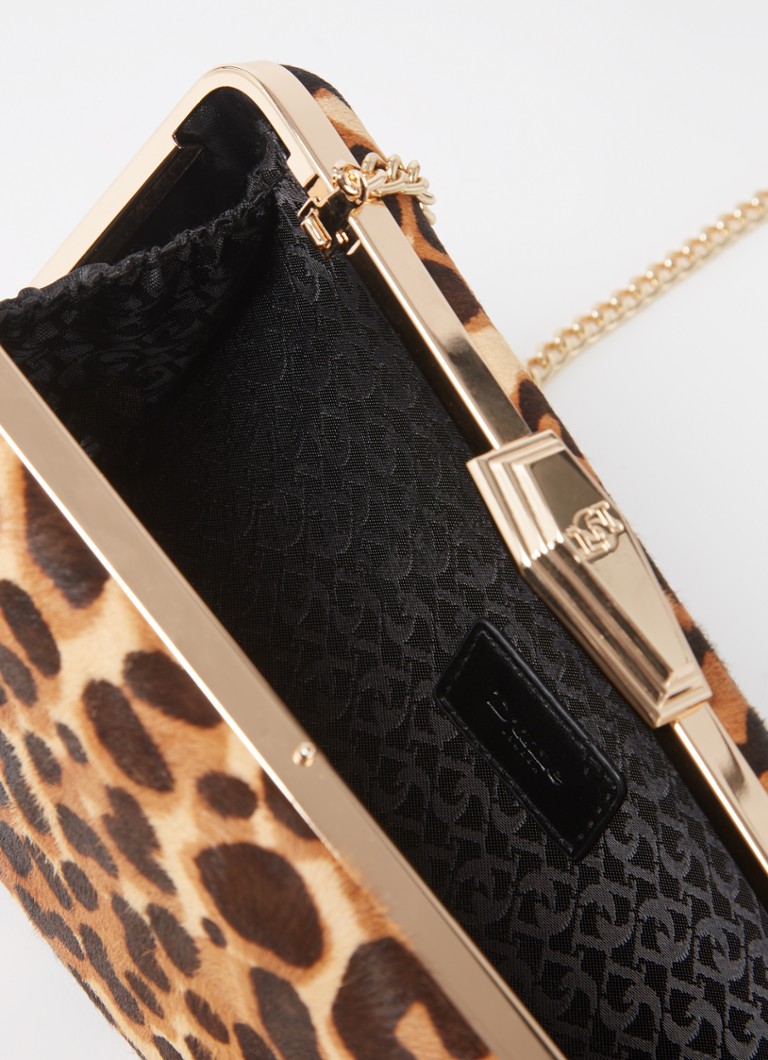 Dune London Balancing leather clutch
