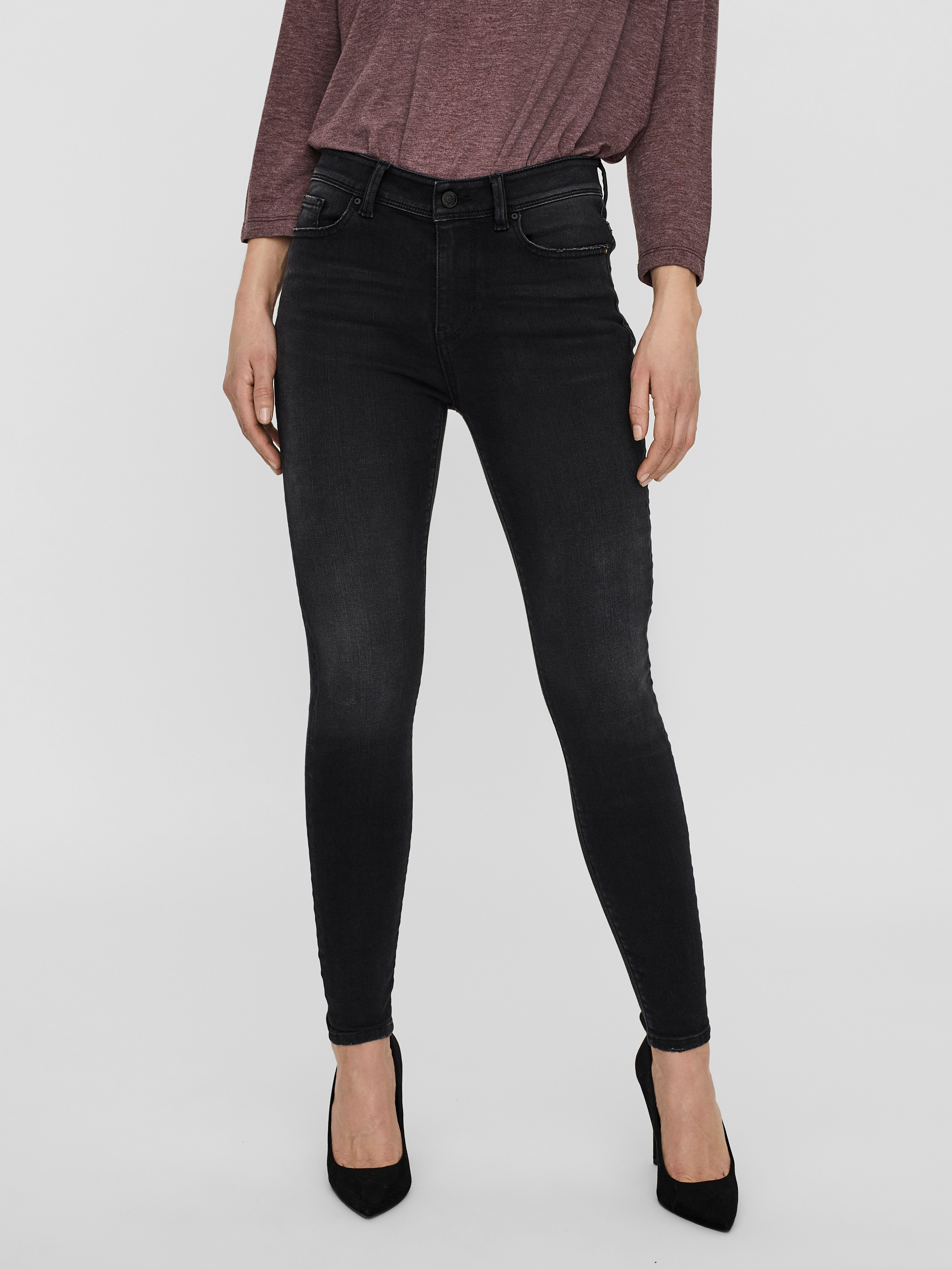 VMPEACH Mid Rise Skinny Fit Jeans