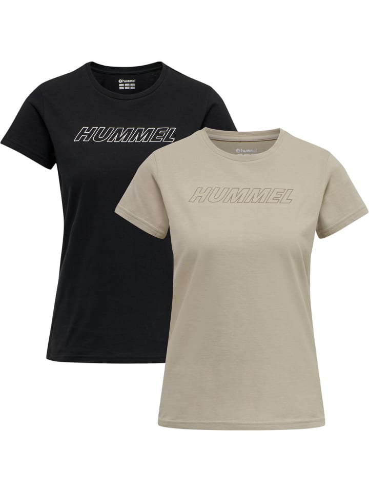 Hummel Hummel T-Shirt Hmlte Cali Multisport Damen in BLACK/CHATEAU GREY günstig kaufen