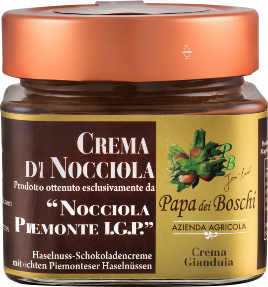 Papa dei Boschi Piemonteser Haselnuss-Schokocreme 250g