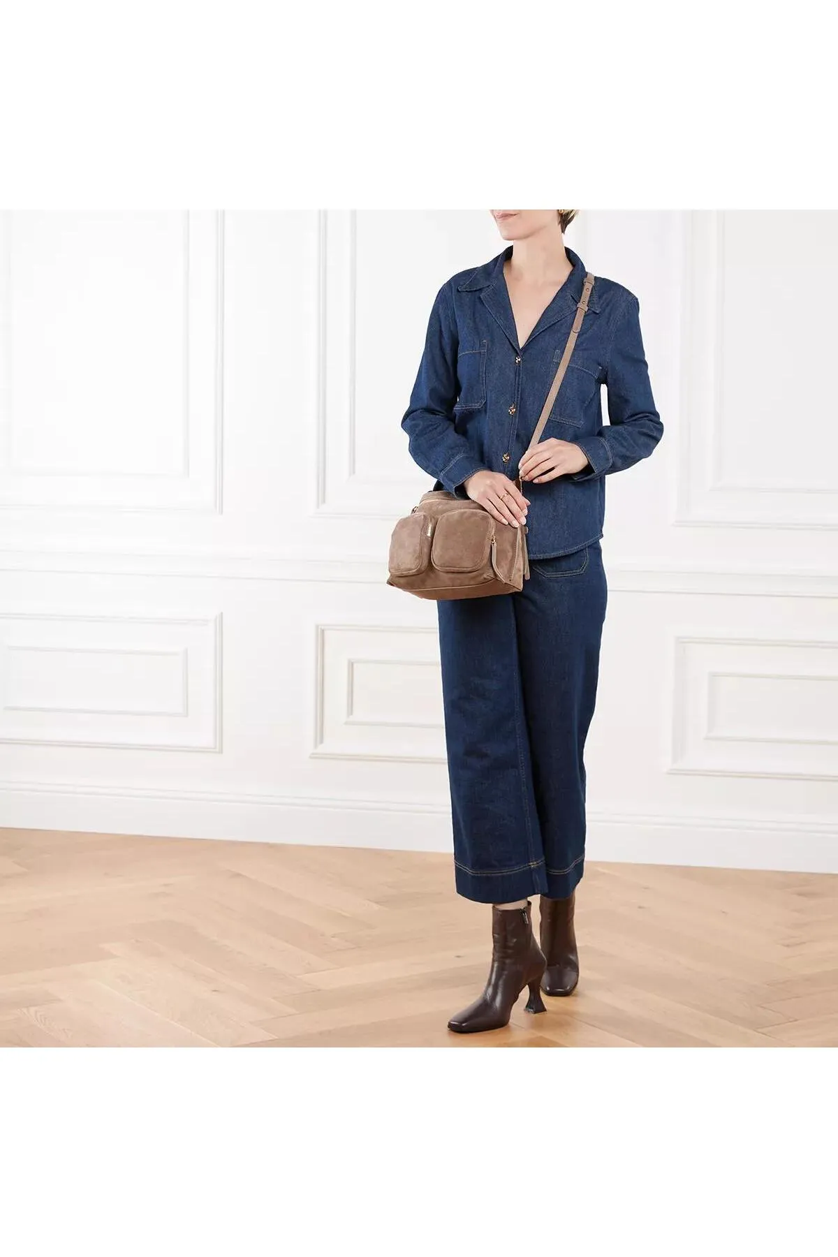 Coccinelle  Hyle Wildleder Warm Taupe