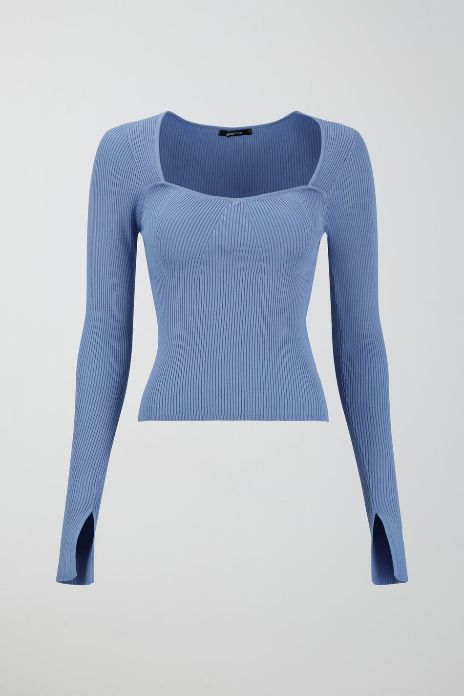 Rib knitted top