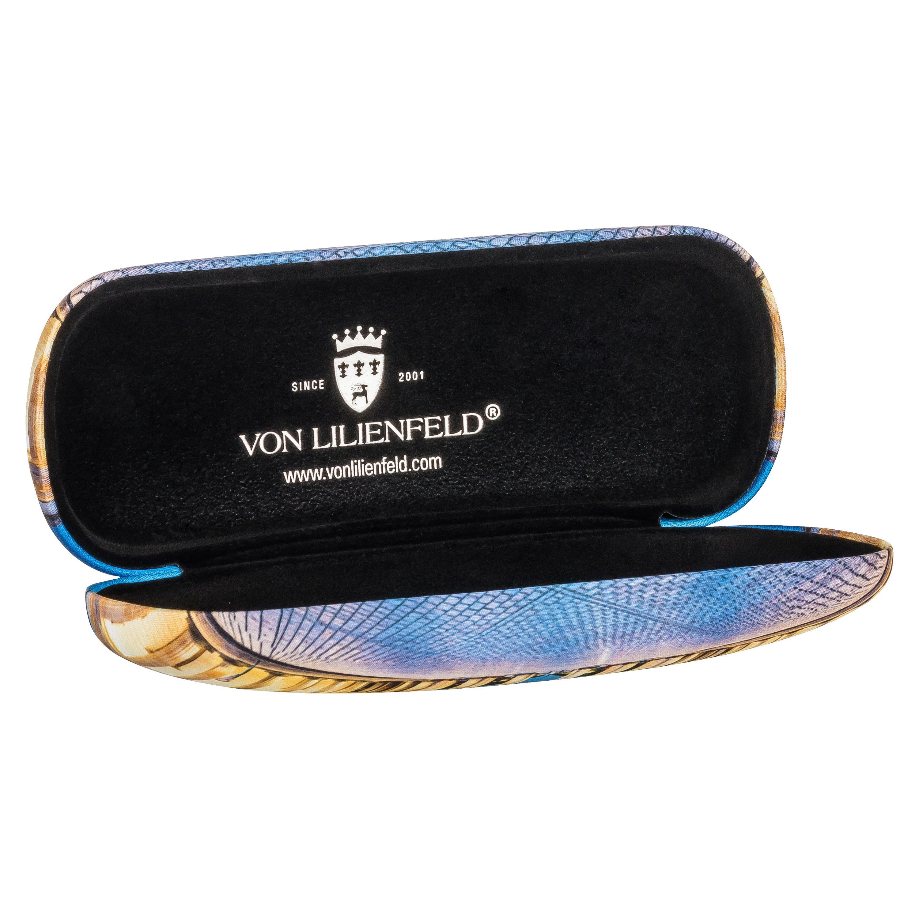 von Lilienfeld Brillenetui Brillenetui Brandenburger Tor Brillenputztuch Hardcase mit Stoffbezug, hochwertiges Putztuch mit demselben Motiv