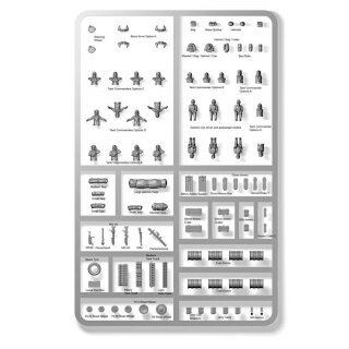 15mm German Stowage & Tank Commanders (3)