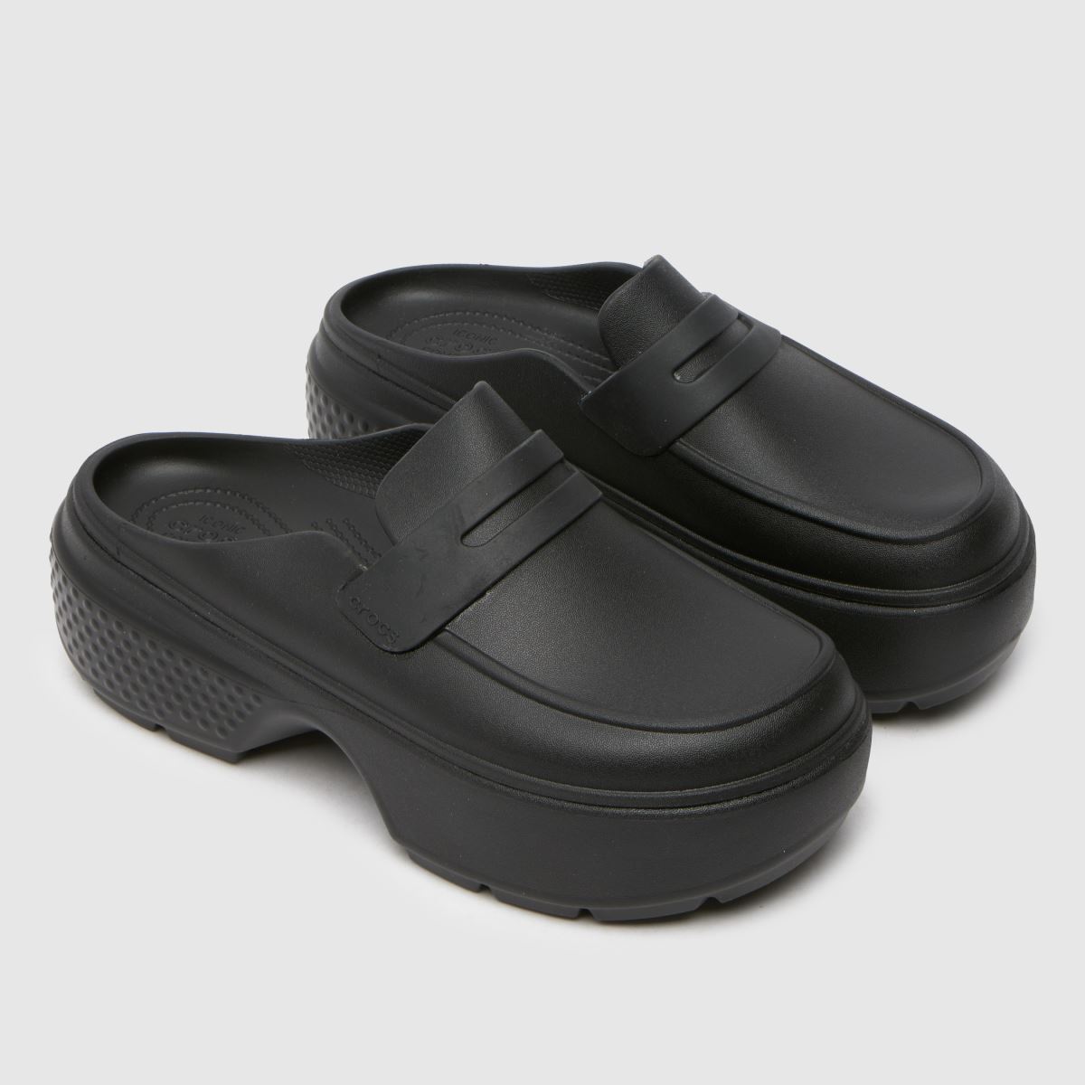 Crocs Stomp mokaszin fekete színben