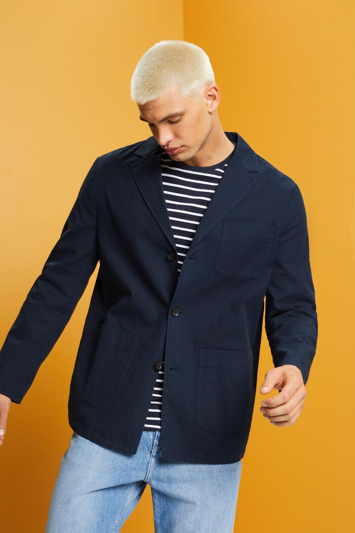 Blazerjacke aus Baumwolltwill