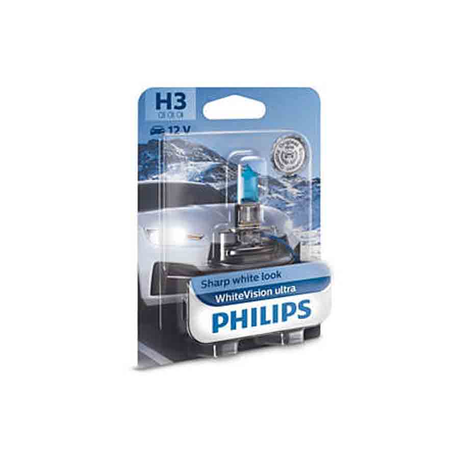 Philips White Vision Ultra H3 Halogen-Scheinwerferlampe, 1 Stück - ATU
