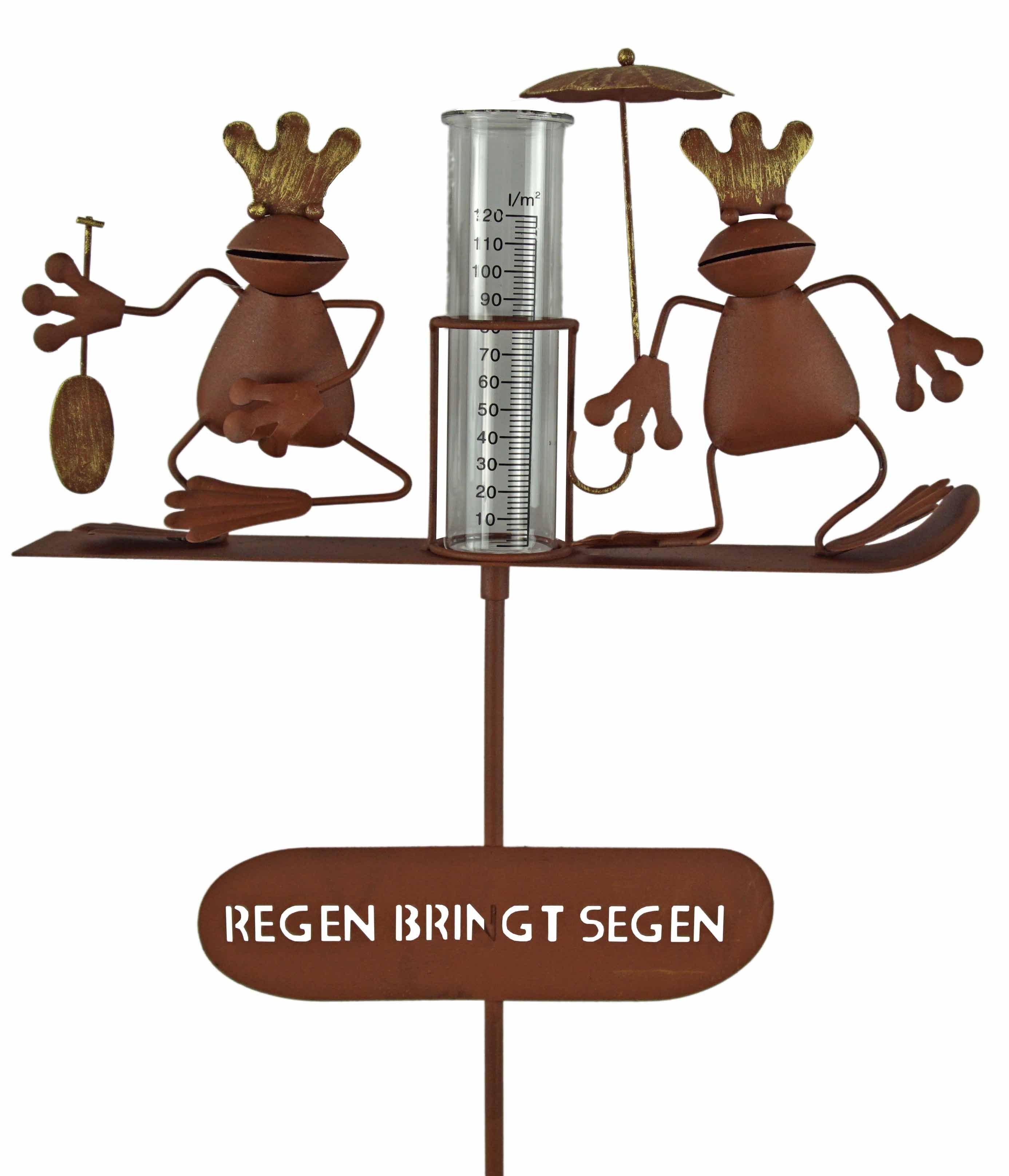 Gartenursel Regenmesser Frösche 