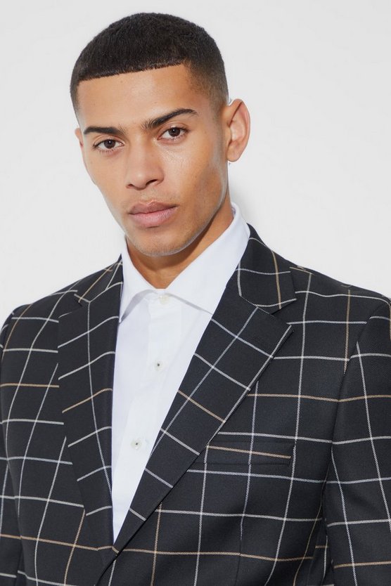 Lockerer karierter Blazer