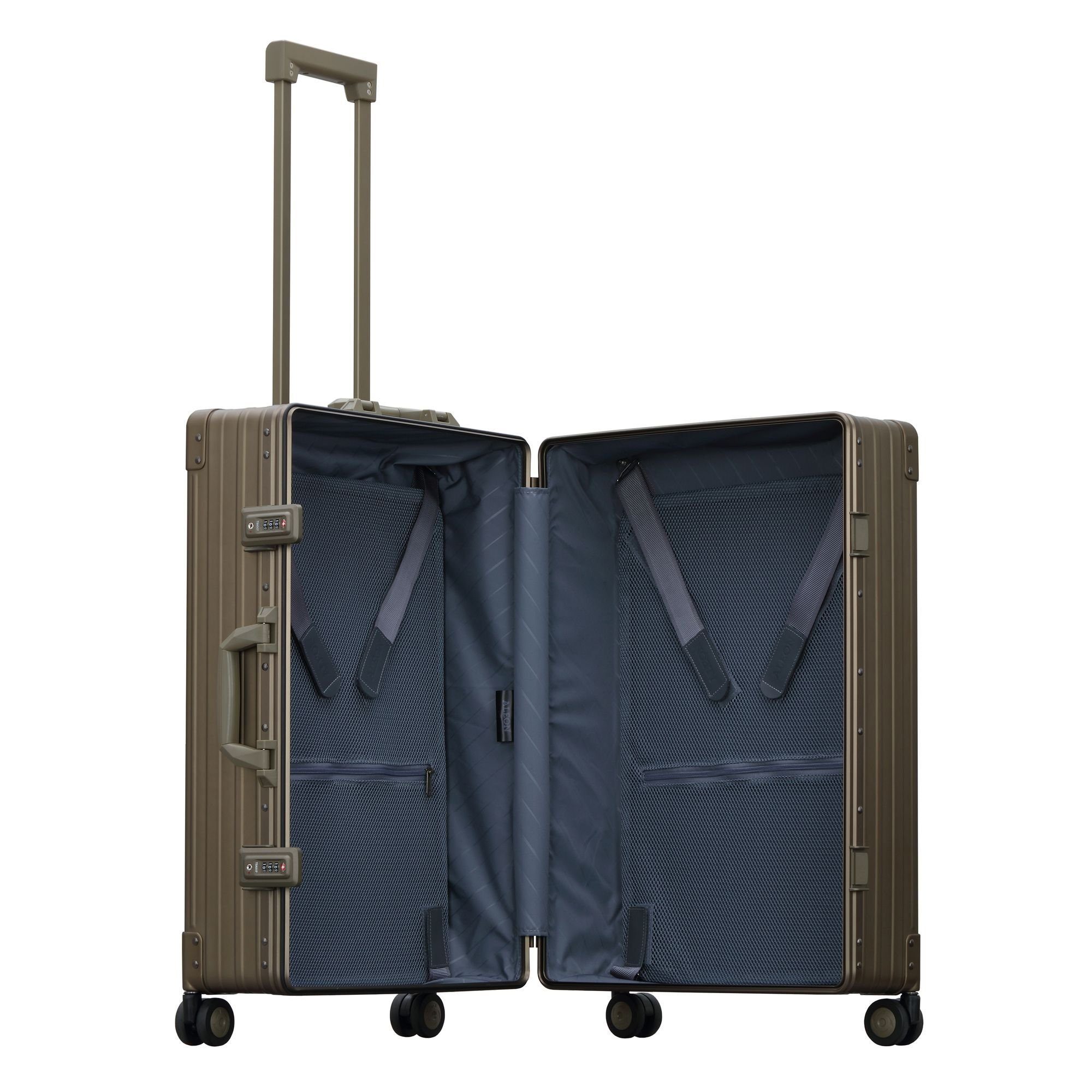 ALEON Hartschalen-Trolley Traveler, 4 Rollen, Aluminium