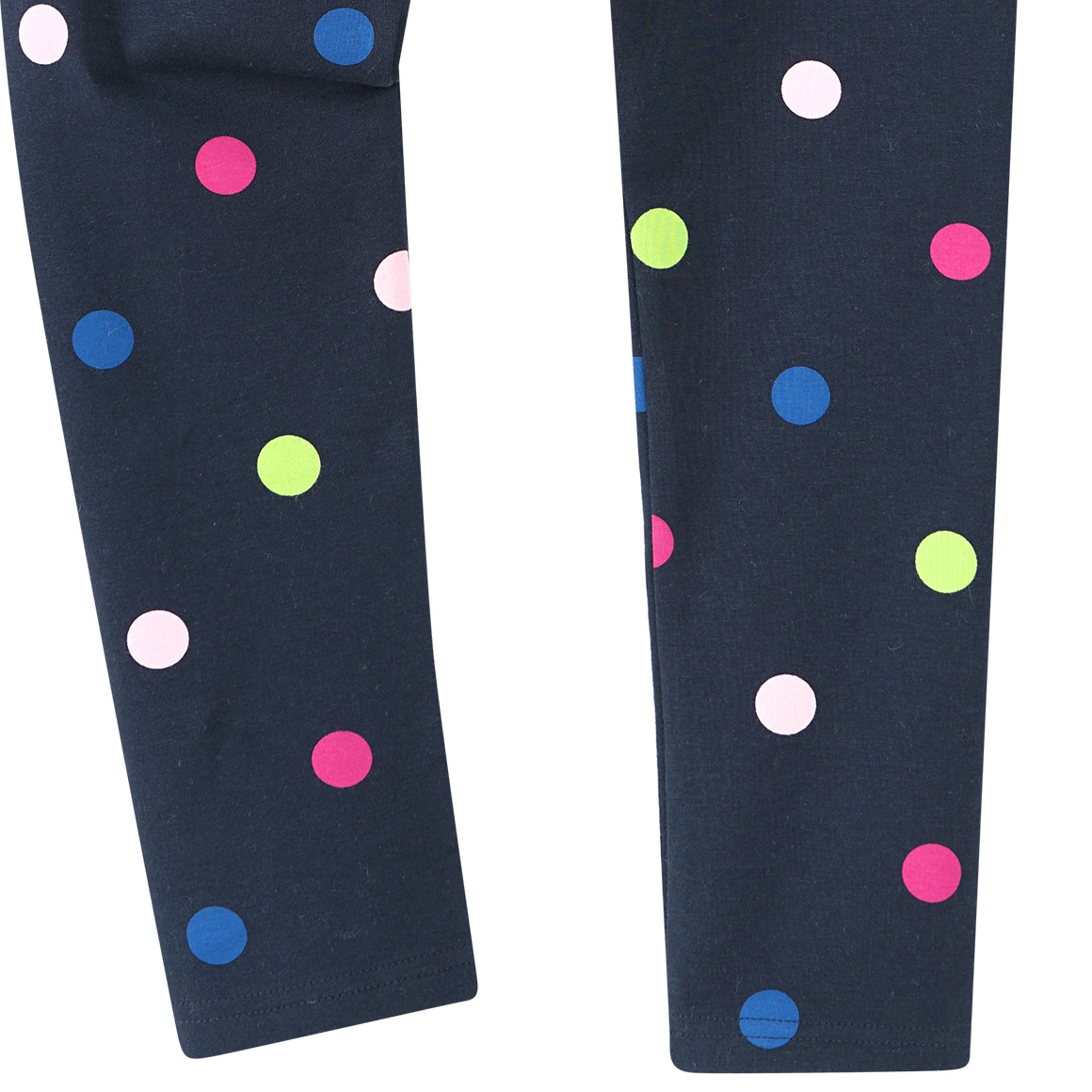 Mädchen Sweatleggings mit bunten Punkten
