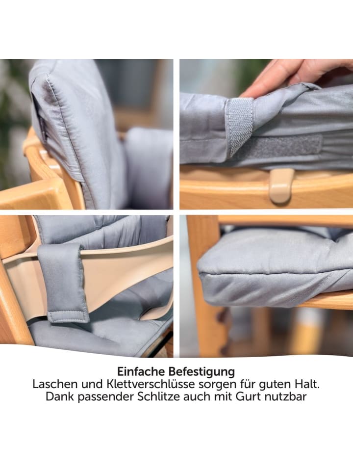 LaLoona Sitzkissen / Hochstuhlauflage für Stokke Tripp Trapp in grau günstig kaufen onesize