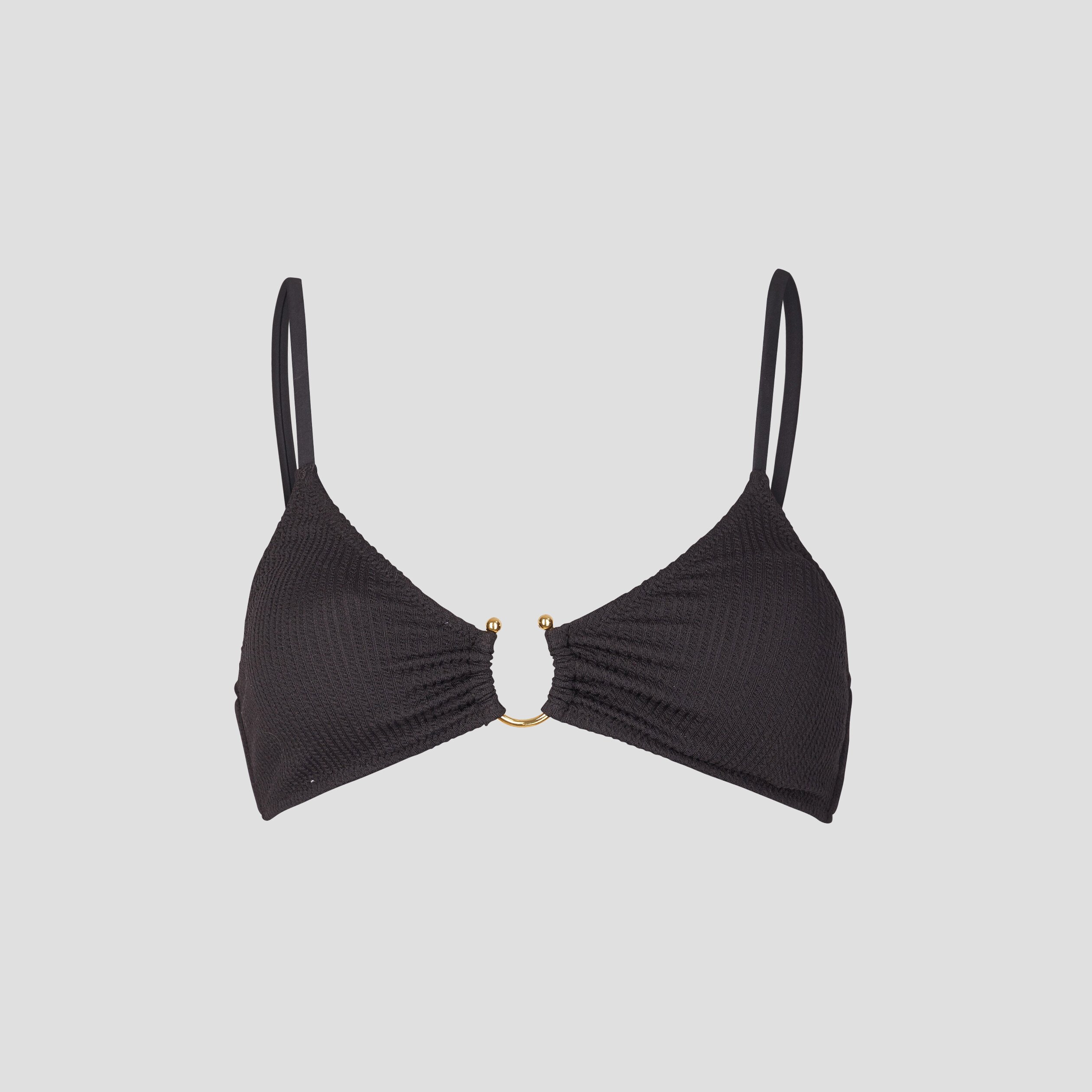 Haut de maillot de bain détail bijou noir femme | La Halle