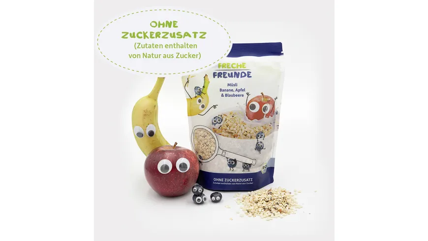 Freche Freunde Bio Freches Müsli Banane, Apfel & Blaubeere 220 g