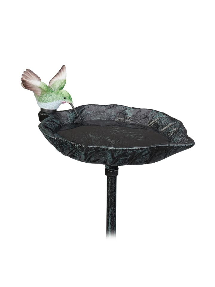relaxdays Vogeltränke in Dunkelgrün günstig kaufen onesize