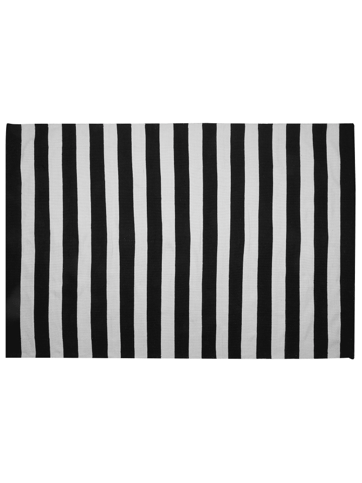 Beliani Outdoorteppich TAVAS in Schwarz/Weiß - (W) 160 x (H) 0.7 x (L) 230 cm günstig kaufen onesize