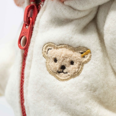 Mila Teddybär mit Winterjacke, 28 cm, beige