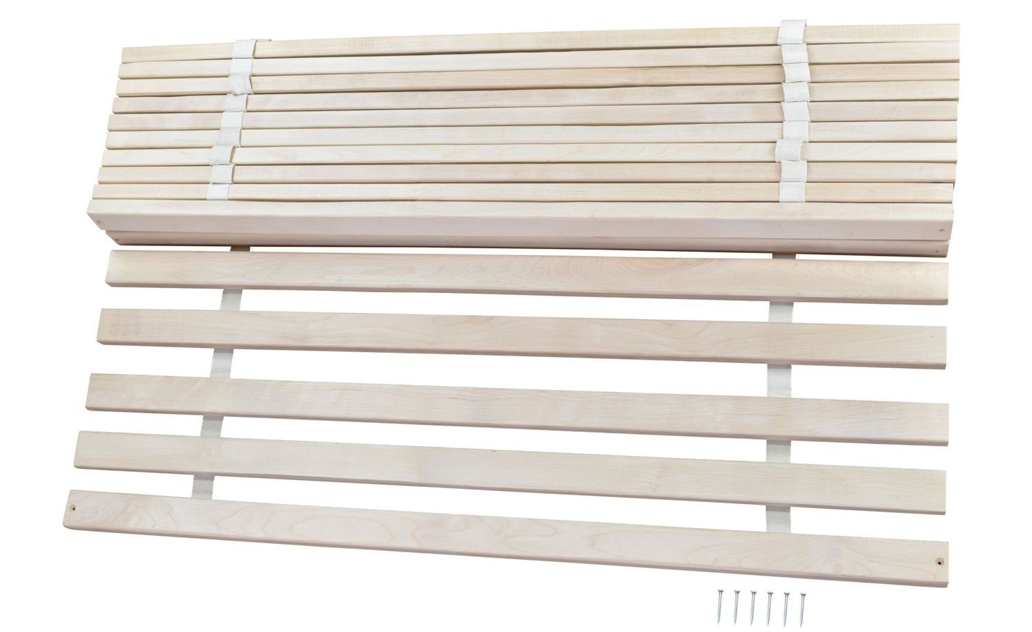 Rollrost, Coemo, Kopfteil nicht verstellbar, Fußteil nicht verstellbar, Rollrost 70x200, 25 Leisten extrem stabil