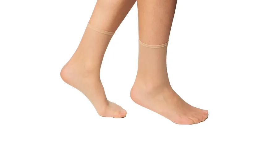 DIM Damen Söckchen Sublim Nude 15 DEN 2er Pack nude ivoire