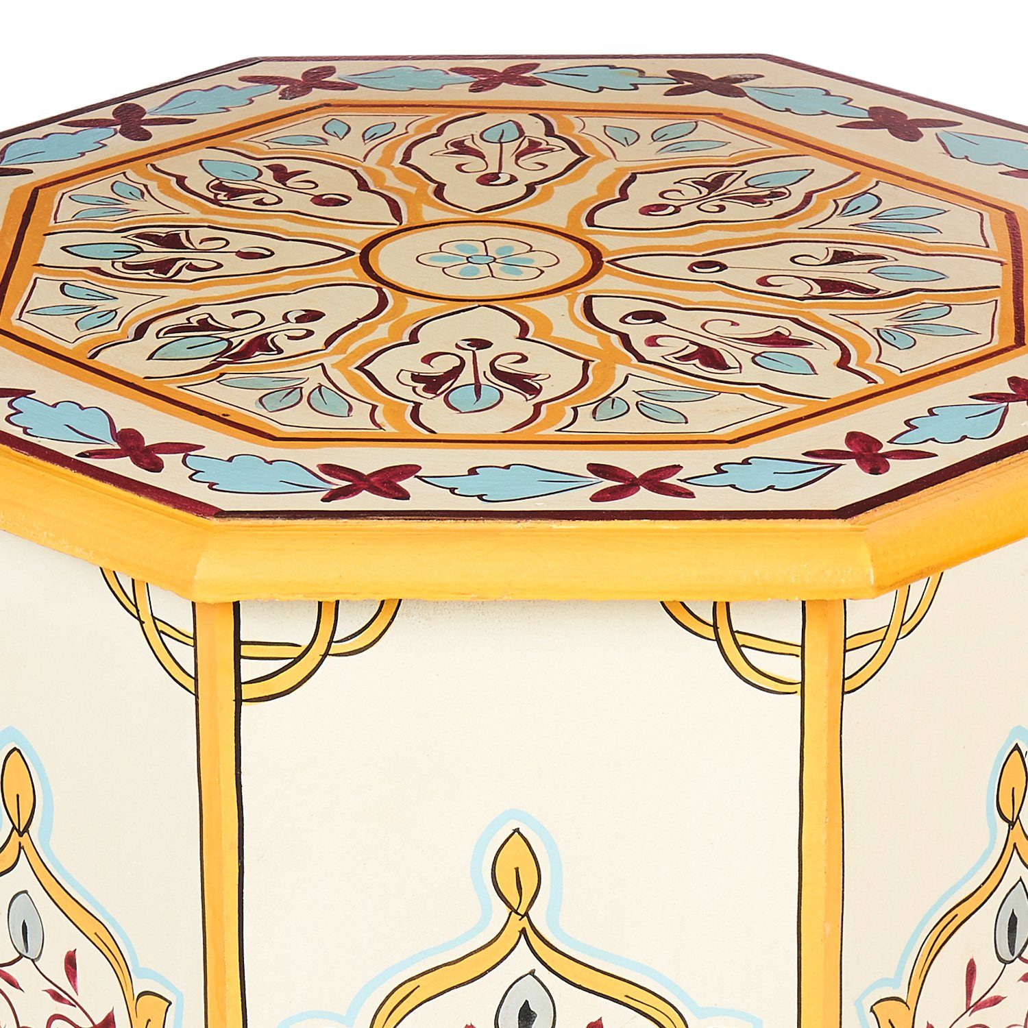 Marrakesch Orient & Mediterran Interior Beistelltisch Orientalischer Beistelltisch Gargar, Blumenhocker, Hocker, Handarbeit
