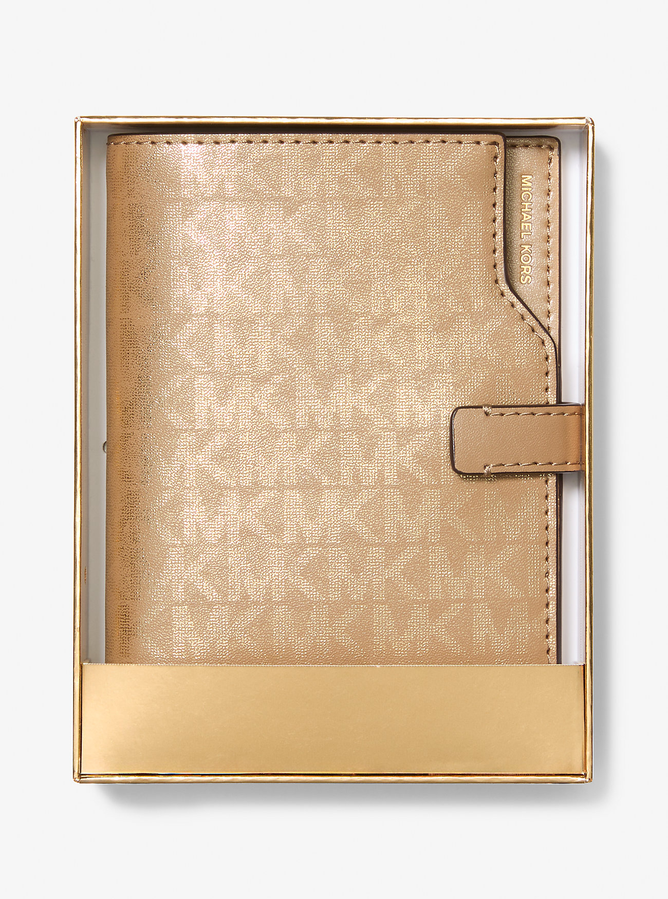Jet Set Metallic Signature Logo Passport Lommebok - HUSK