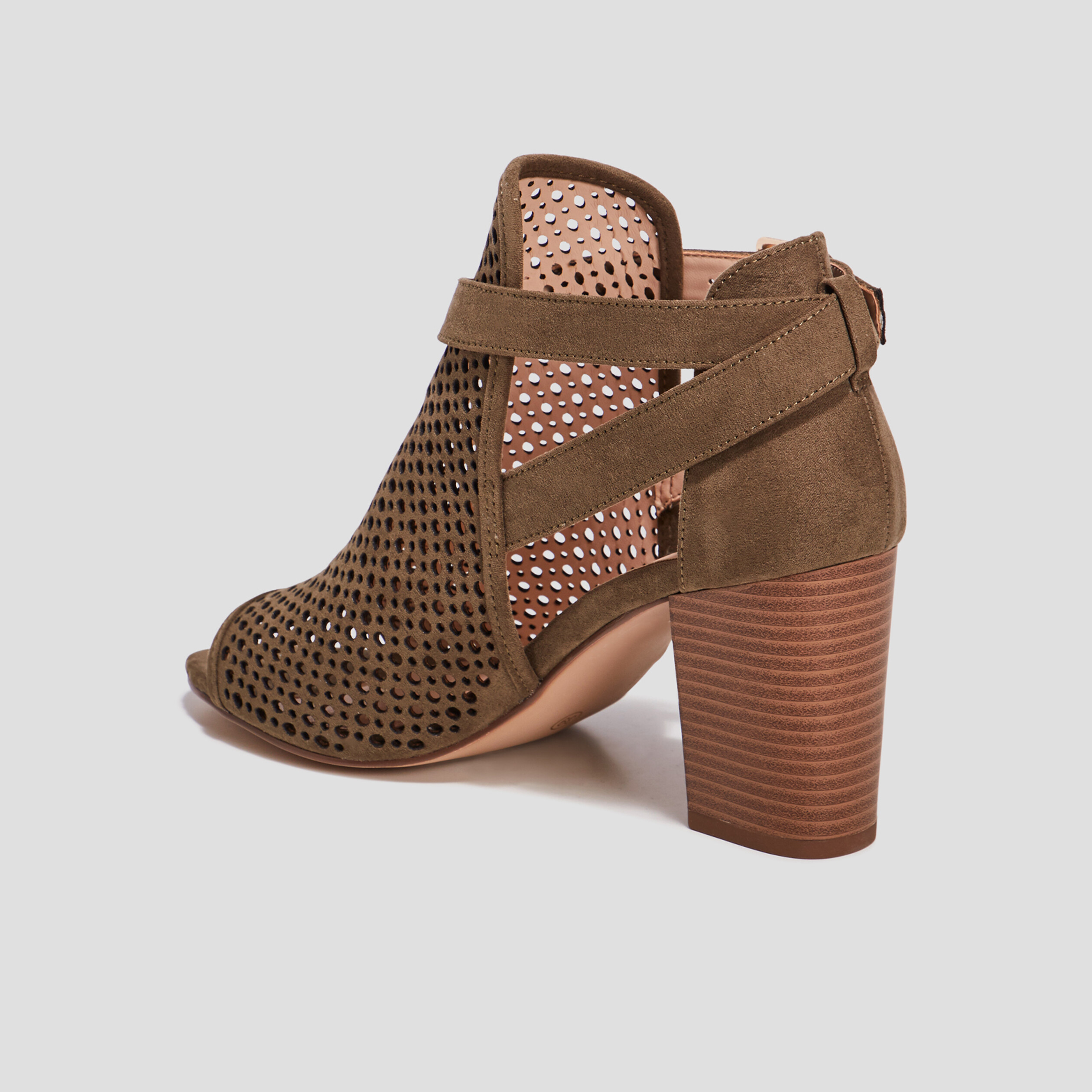 Sandales à talons vert kaki femme | La Halle
