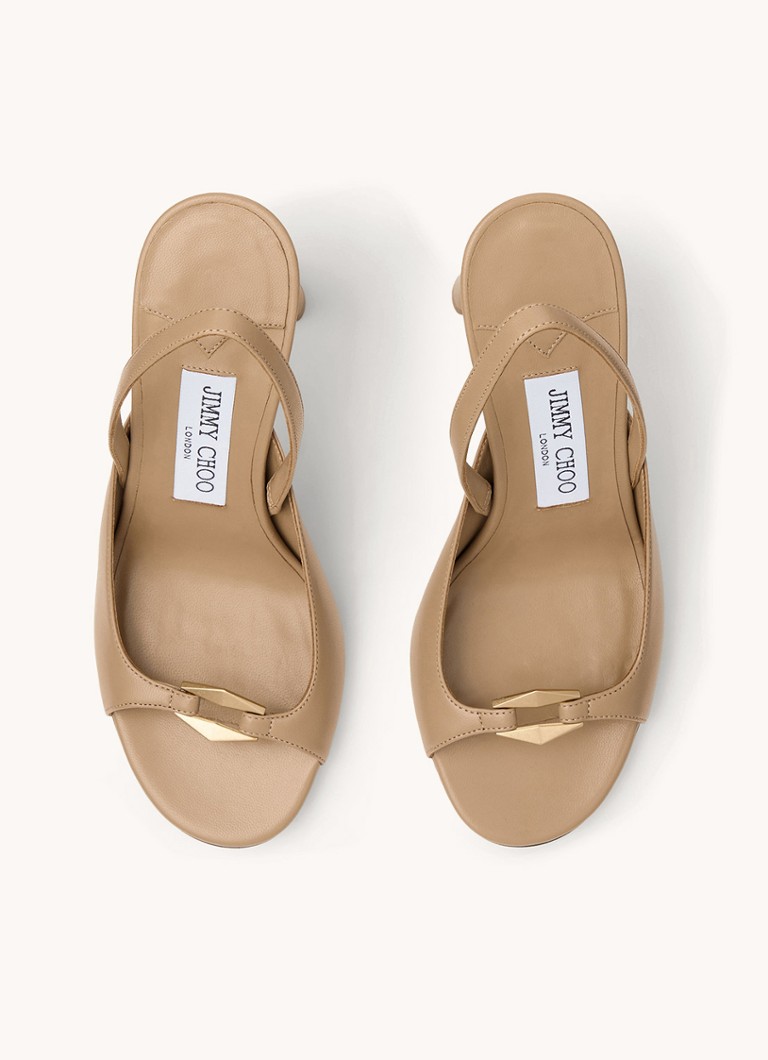 Jimmy Choo Lev 95 Slingback-Pumps aus Lammleder