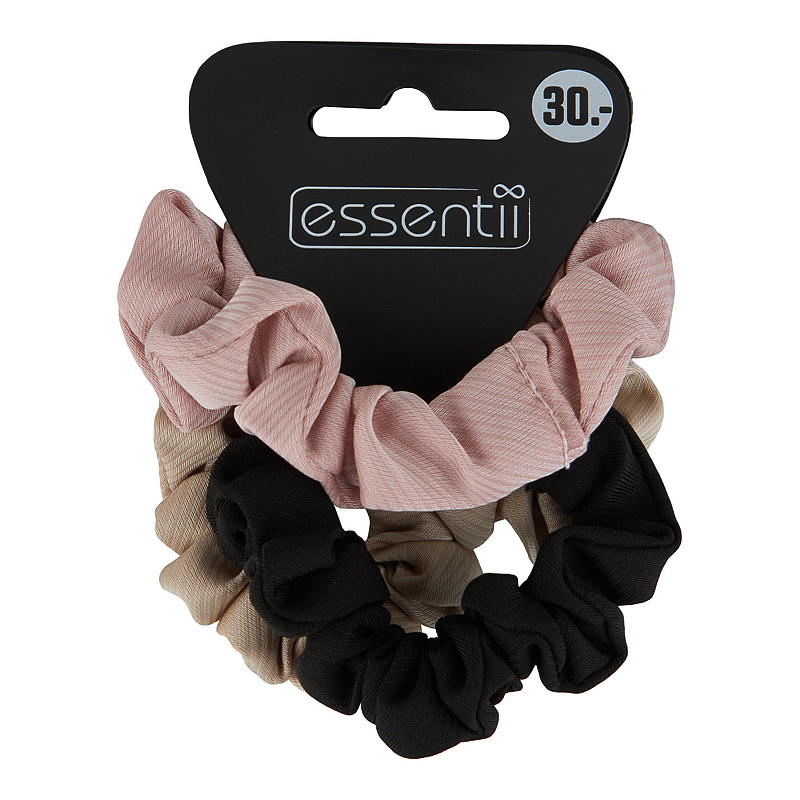 Essentii Hårstrikk 3-pk scrunchie