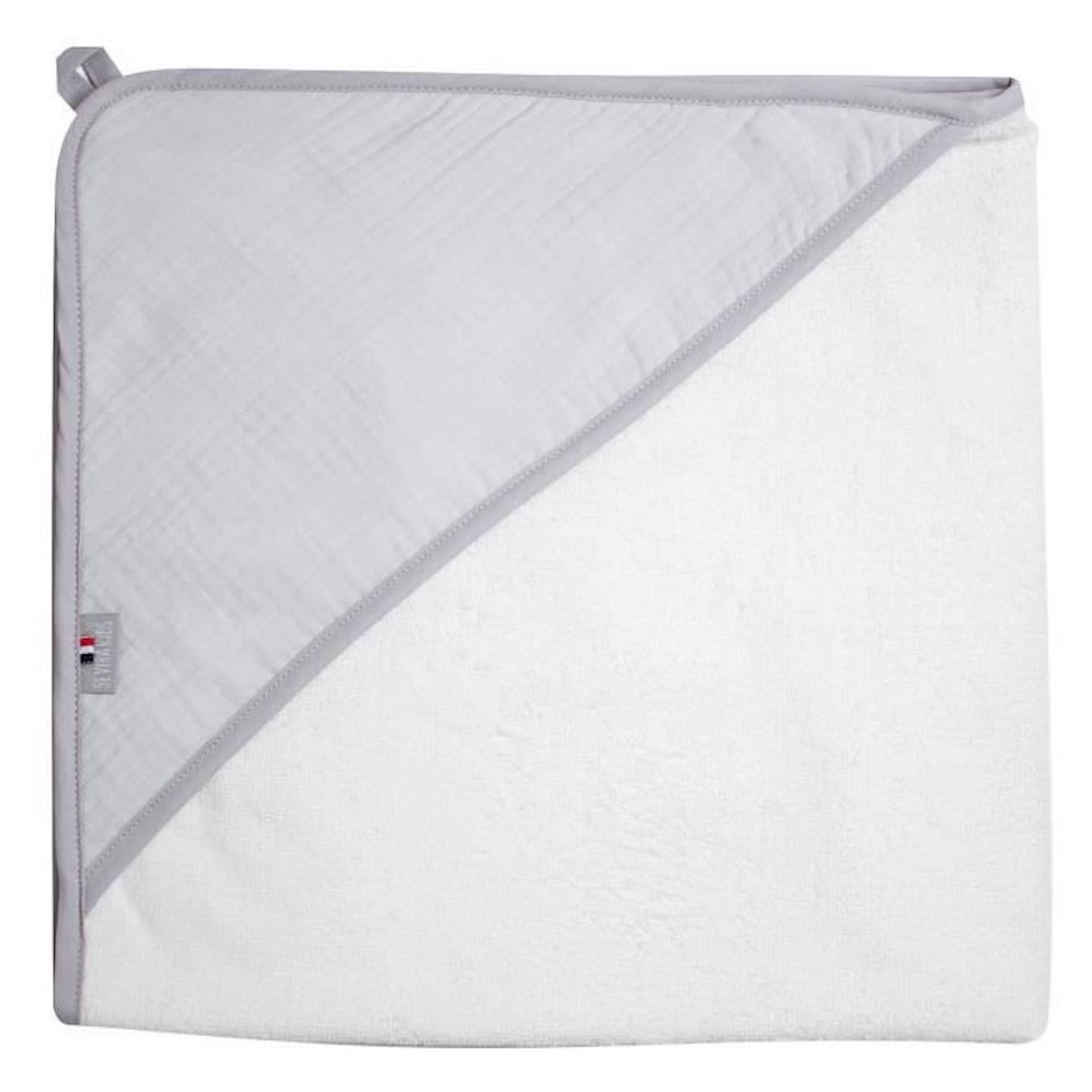 Cape de bain en gaze de coton, Jeanne Gris clair TU Gris Clair gris