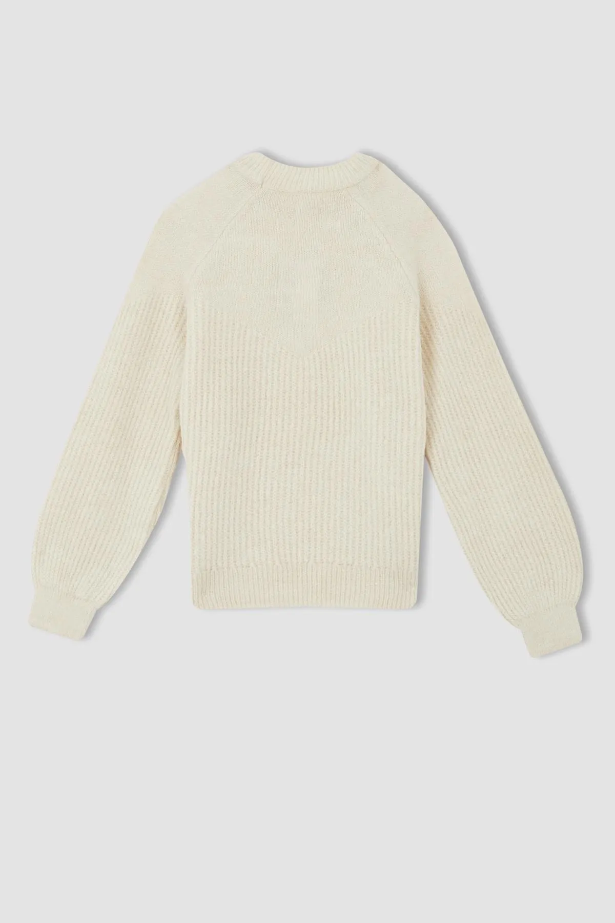 DeFacto  Mädchenpullover mit normaler Passform und Rundhalsausschnitt