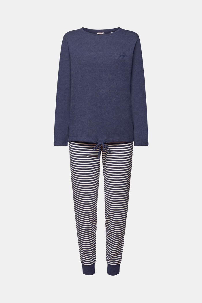 Gestreiftes Pyjama-Set