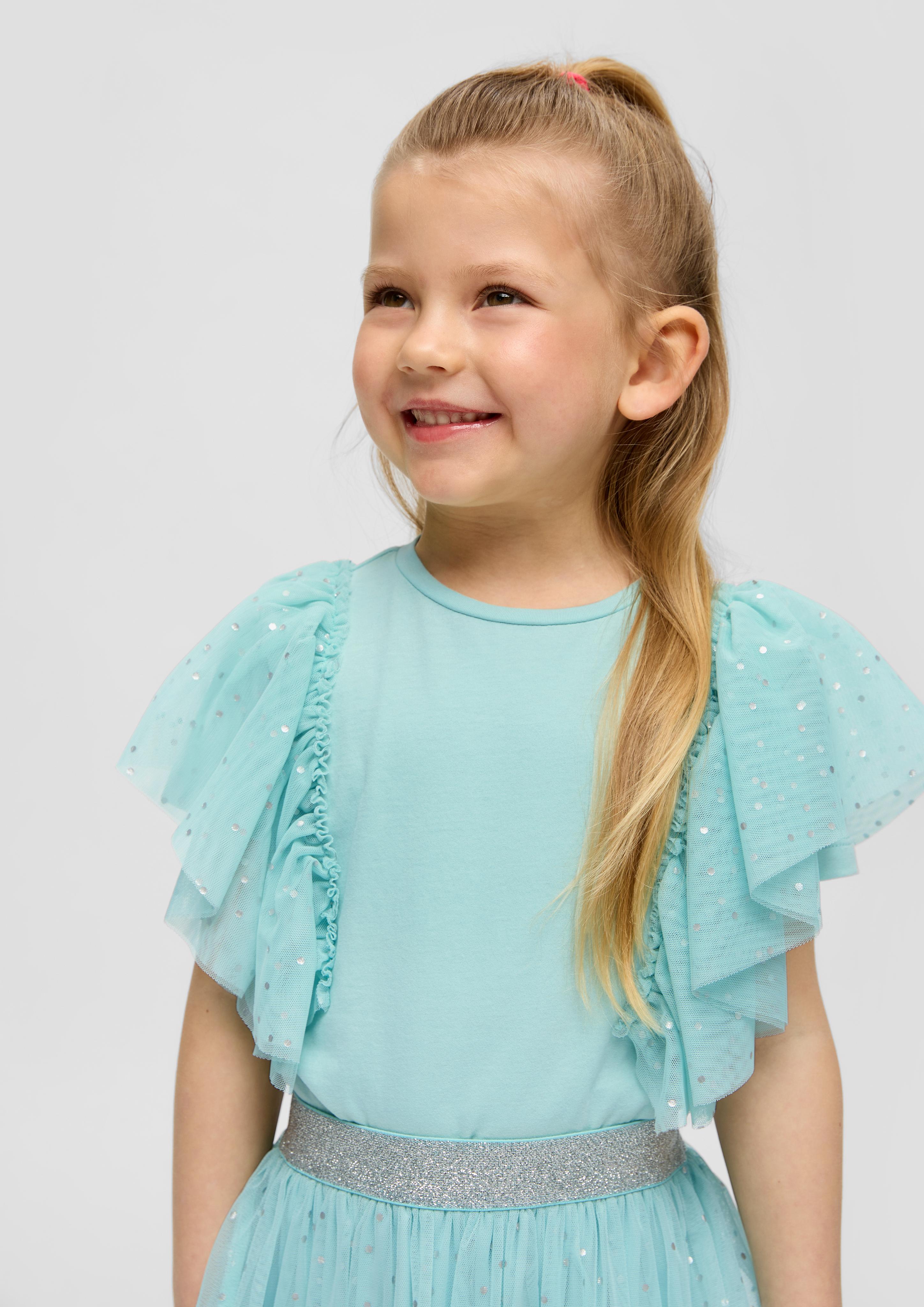 Baumwollshirt mit Volants  2145591-6068