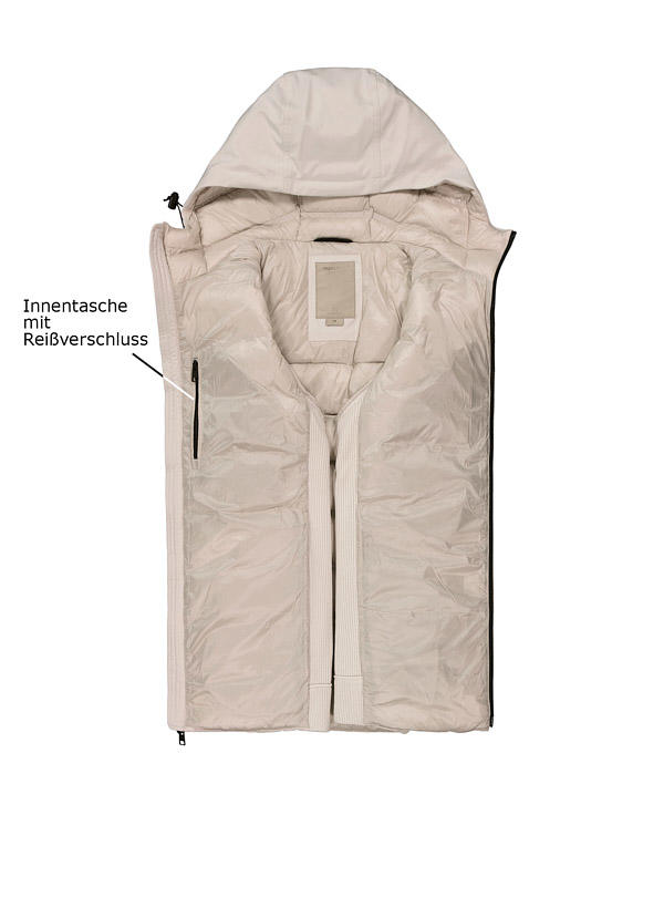 WOOLRICH, Daunenjacke, Mikrofaser, sand