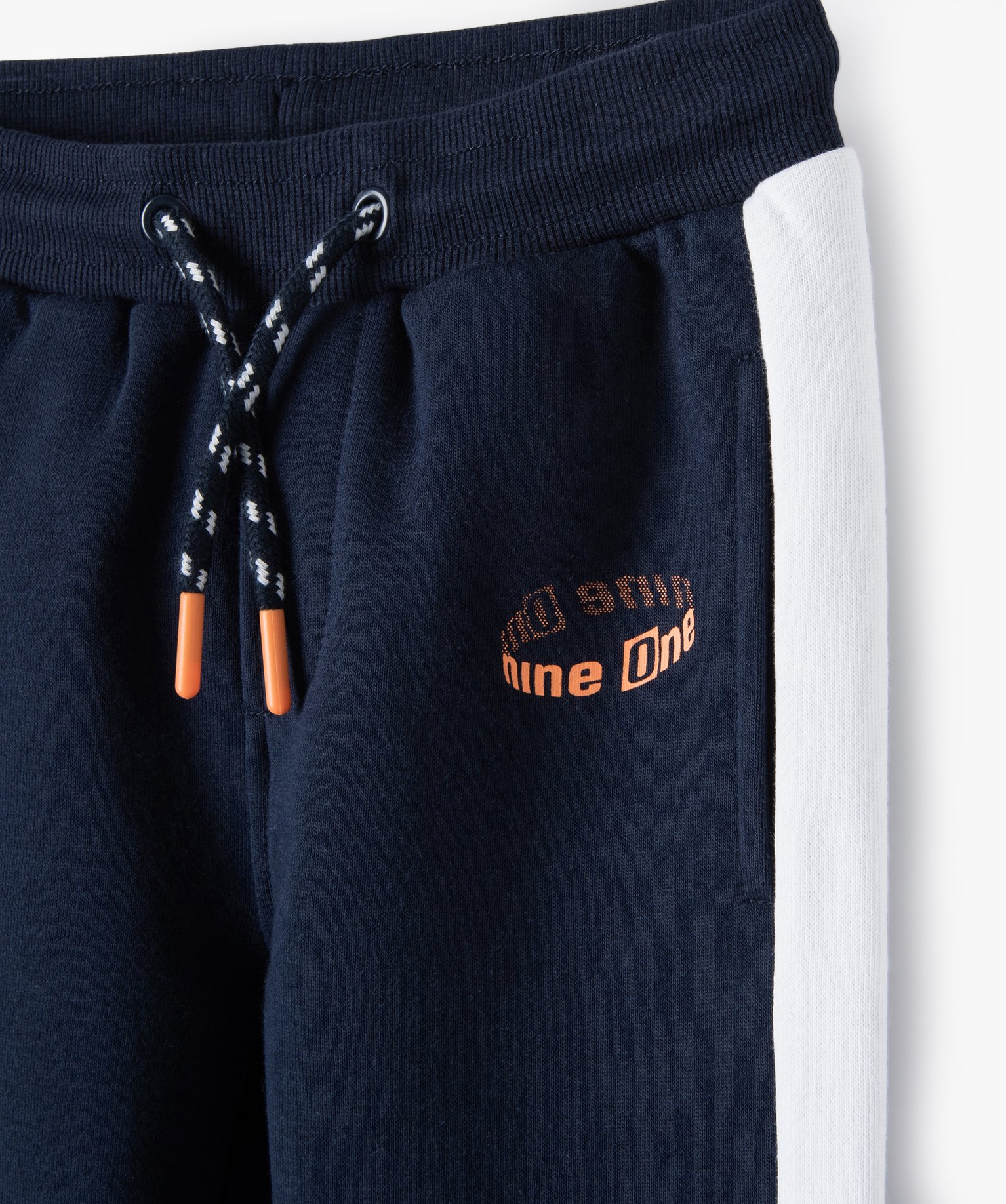 Pantalon de jogging avec bandes colorées sur les ctés ga... marine | GEMO