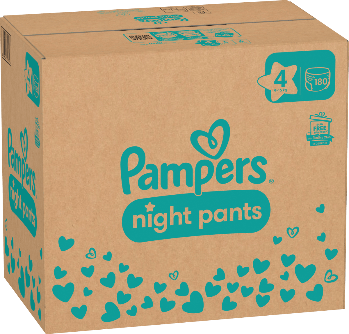 Baby Pants night Baby Dry Gr. 4 (9-15 kg), Monatsbox, 180 St
