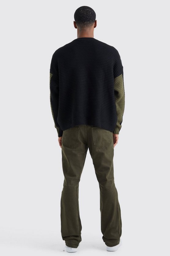 Slim-Fit Schlaghose mit Applikation