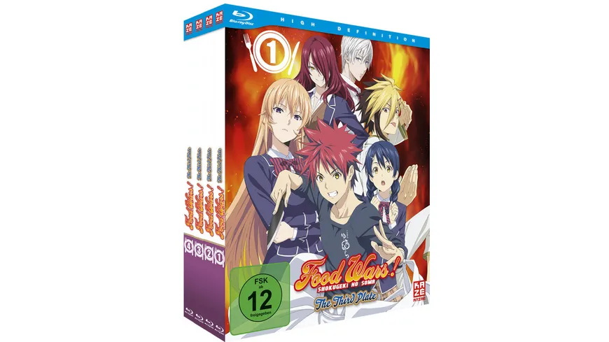 Food Wars! The Third Plate - Gesamtausgabe - Bundle - Vol.1-4 - Ohne Schuber  [4 BRs]