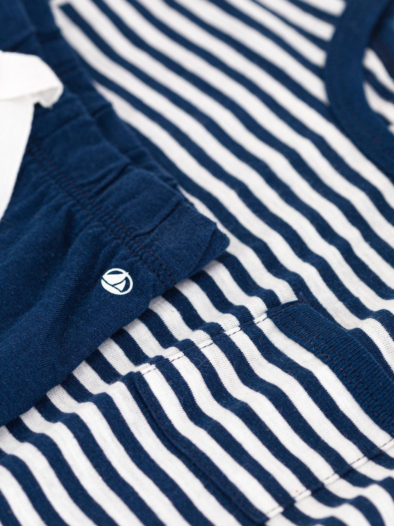 Ensemble naissance 2 pièces PETIT BATEAU bleu