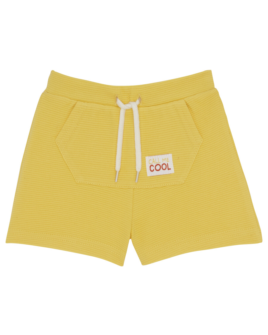 Gelbe Sweatshorts
