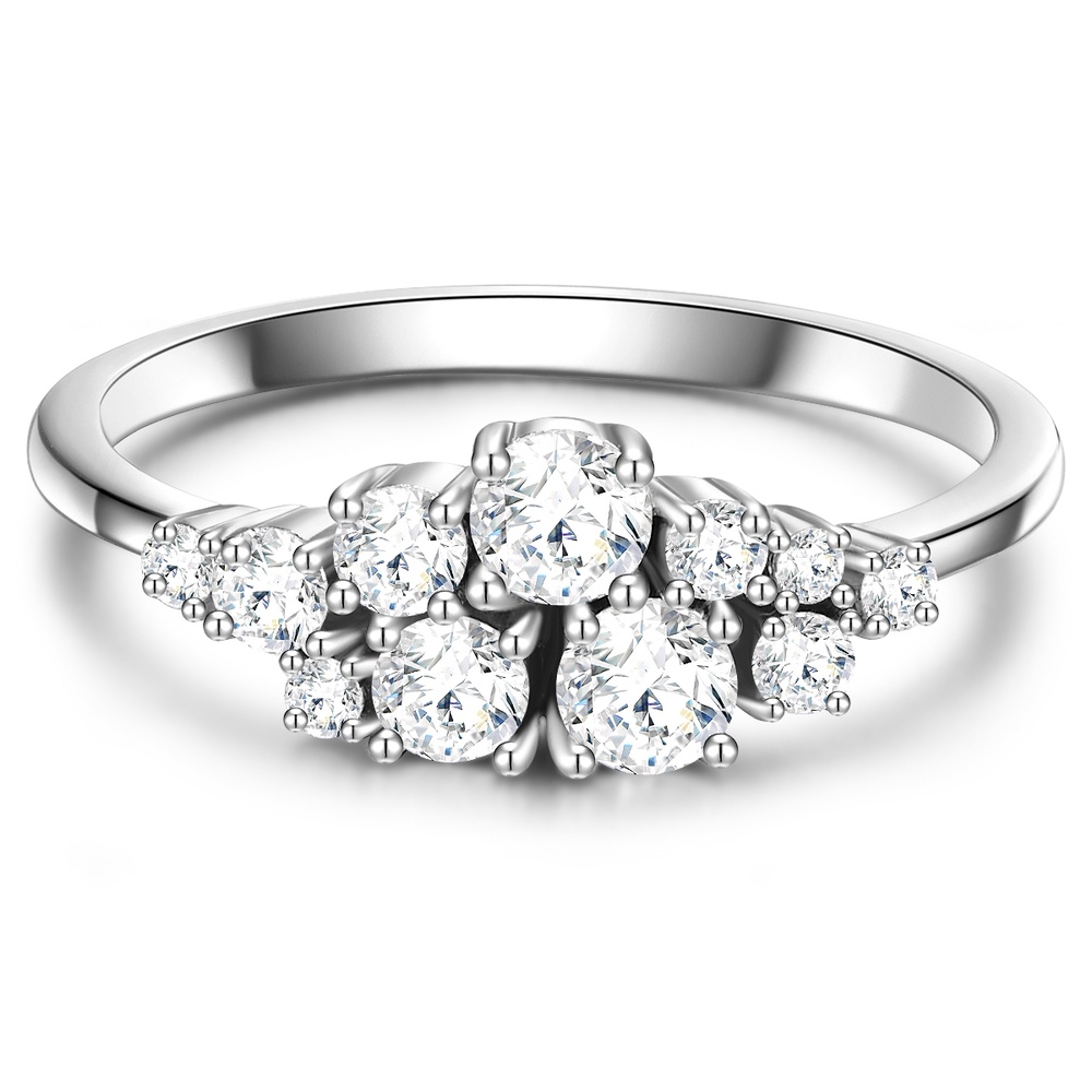 Glanzstücke München Bague en argent Argent sterling Oxyde de zirconium (CZ) en Argent Bague