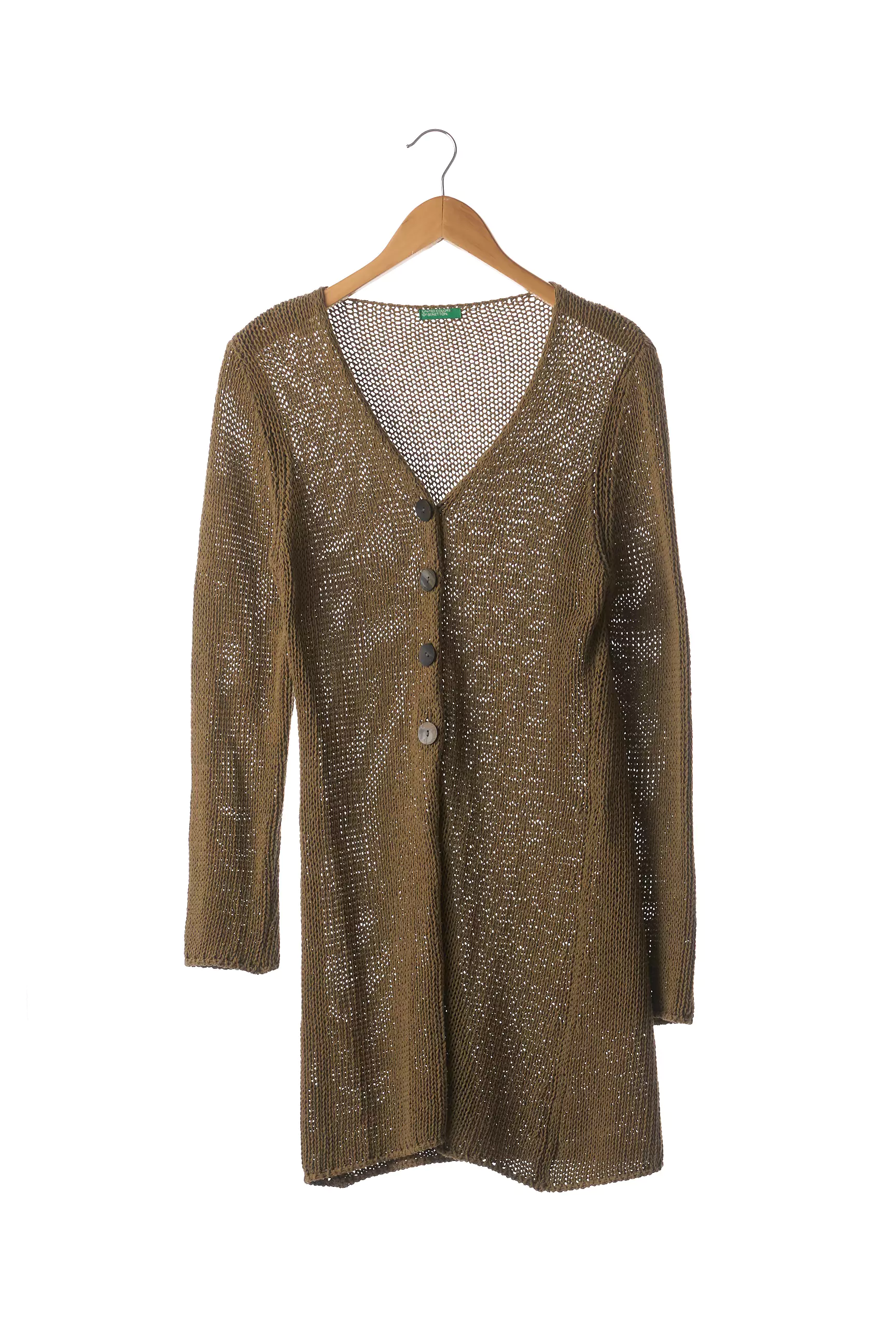 Benetton Cardigans Femme couleur vert