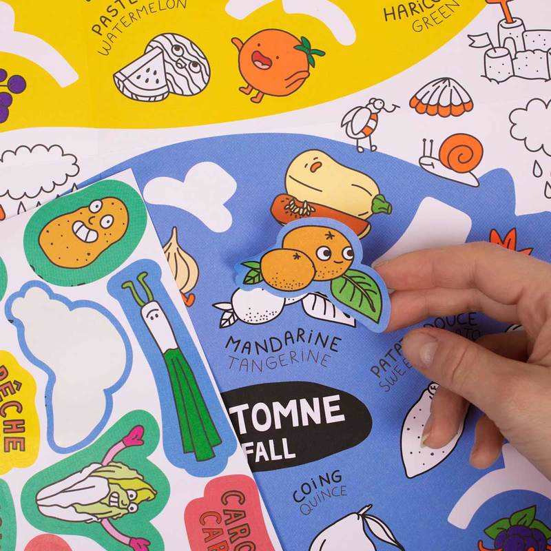Coffret Fruits & Vegetables j'apprends en m'amusant - OMY
