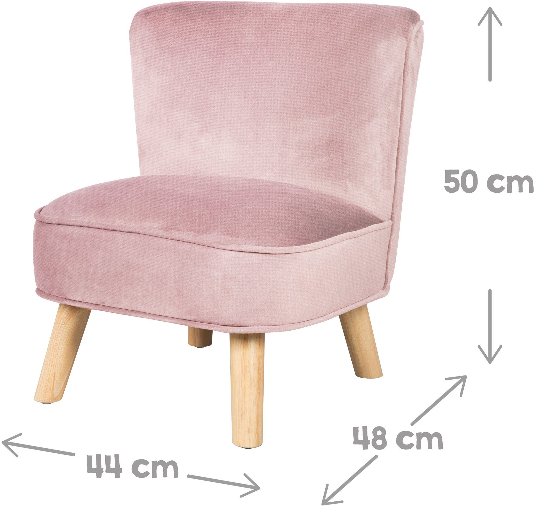 roba® Kindersitzgruppe Lil Sofa, (Set, 3-tlg), bestehend aus Kindersofa, Kindersessel und Dekokissen in Wolkenform
