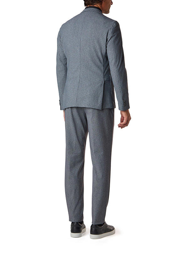 BOSS Black, Anzug Hanry-Genius, Slim Fit, Jersey waschbar, graublau