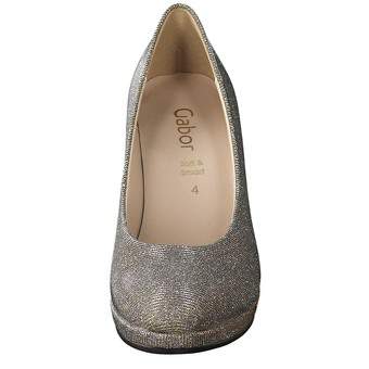 Gabor Plateau Pumps in gold