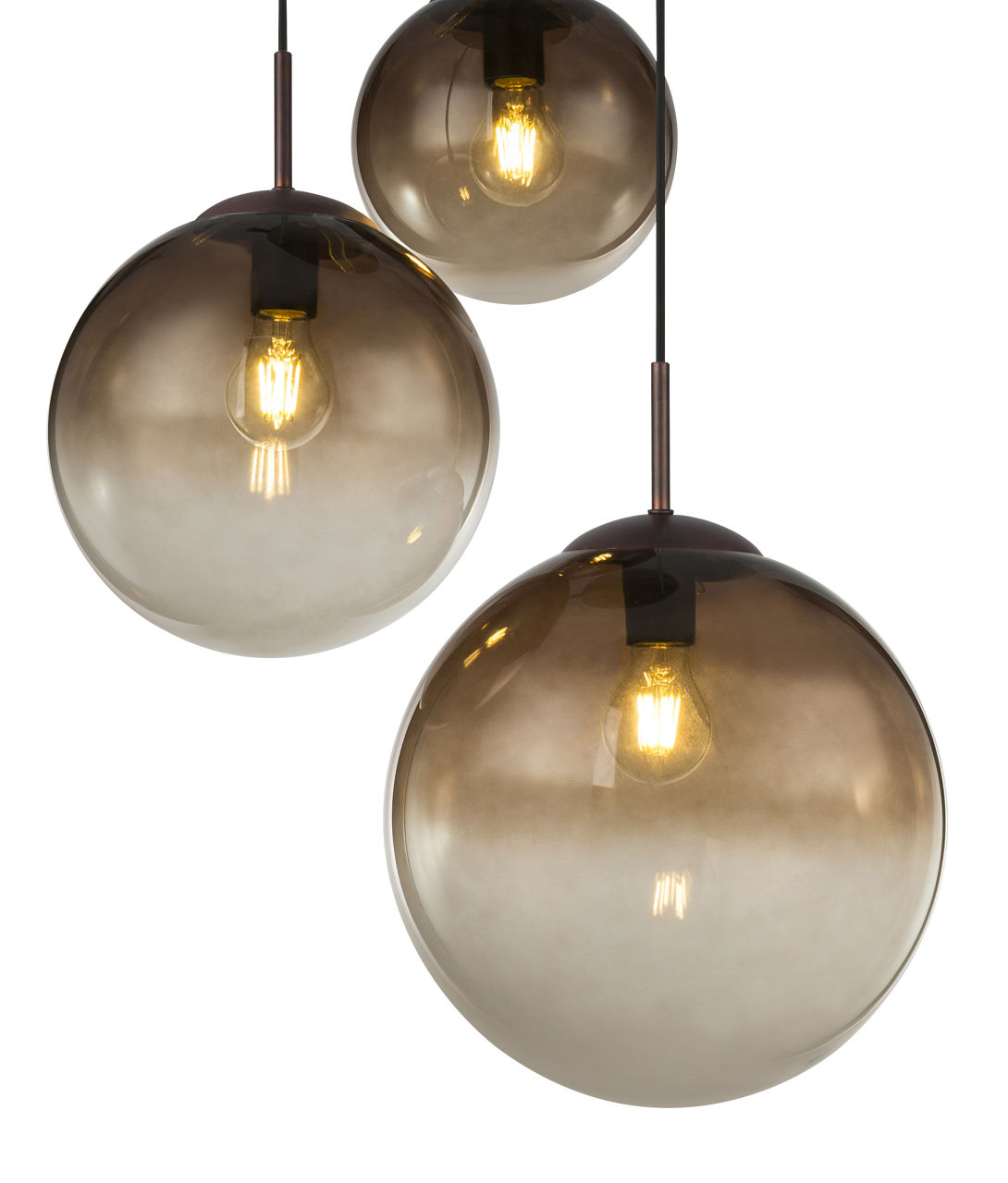 Globo Lighting - VARUS - Hängeleuchte Metall braun, 3x E27