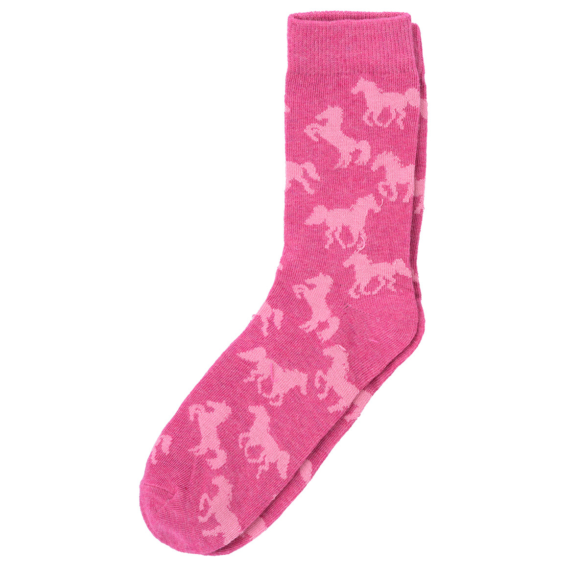 3 Paar Mädchen Socken mit Pferde-Allover